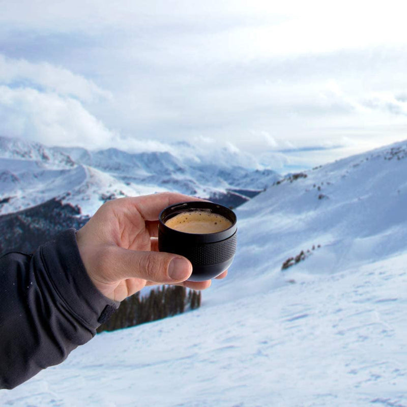Minipresso GR, Portable Espresso Machine, Compatible Ground Coffee, Hand Coffee Make, Travel Gadgets, Manually Operated, Perfect for Camping